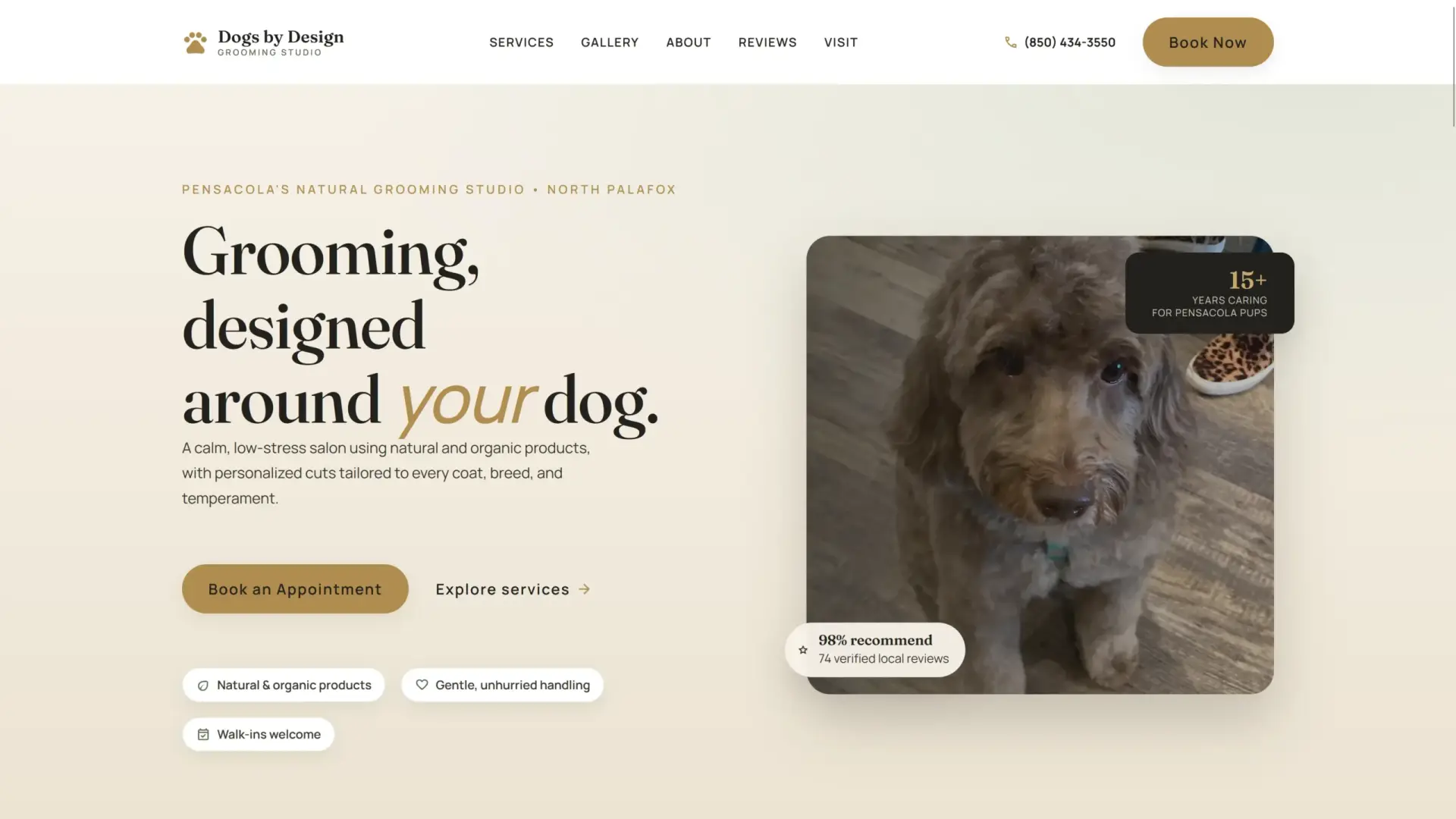 Dogsa by Design website design